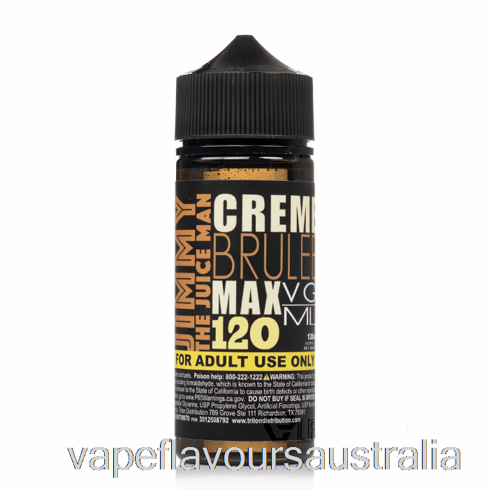 Vape Australia Creme Brulee - Jimmy The Juiceman - 120mL 0mg